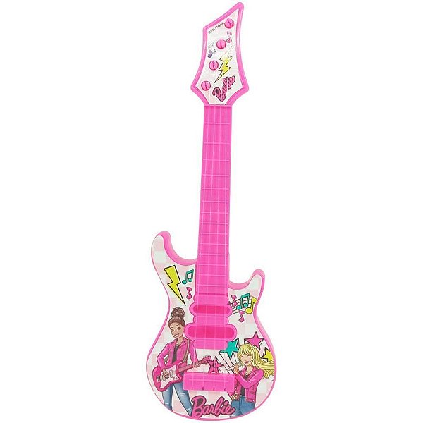 Instrumento musical barbie guitarra - toyng (unidade)