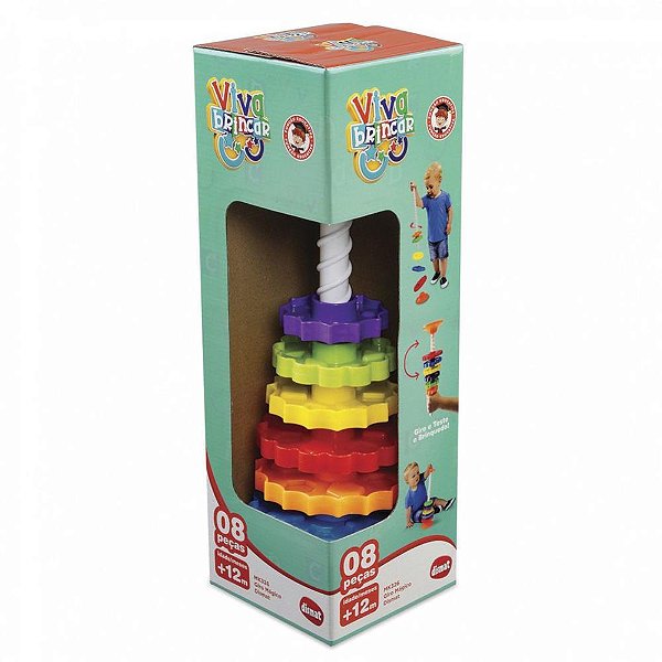 Brinquedo educativo giro magico 08 pcs. - dismat (unidade)