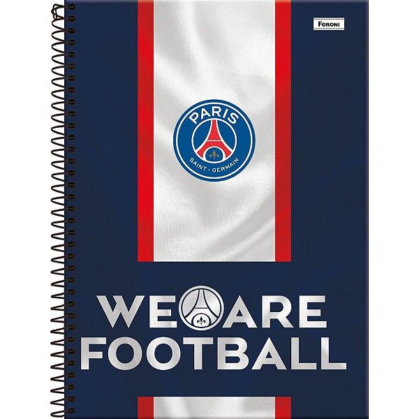 Caderno 15x1 capa dura paris saint germain 240f - foroni (pct.c/02)