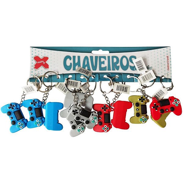 Chaveiro game 4,5cm - make+ (bl.c/12)