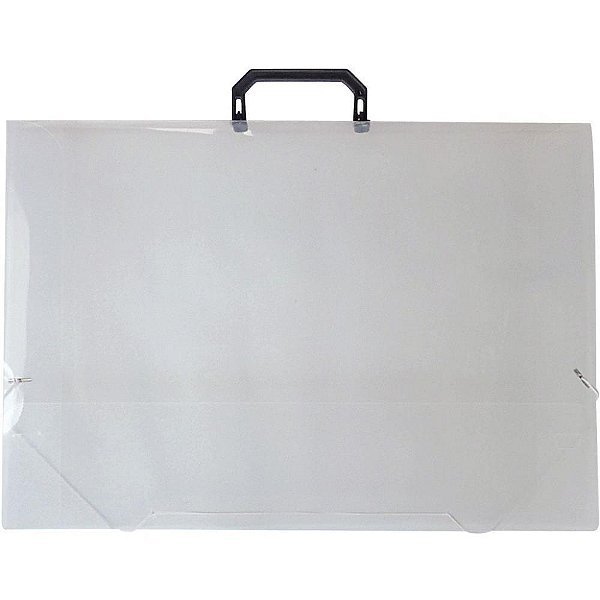 Maleta plastica com alca a3 cristal 23mm - acp (unidade)
