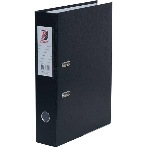 Pasta registradora oficio larga preto luxo - polycart (pct.c/04)