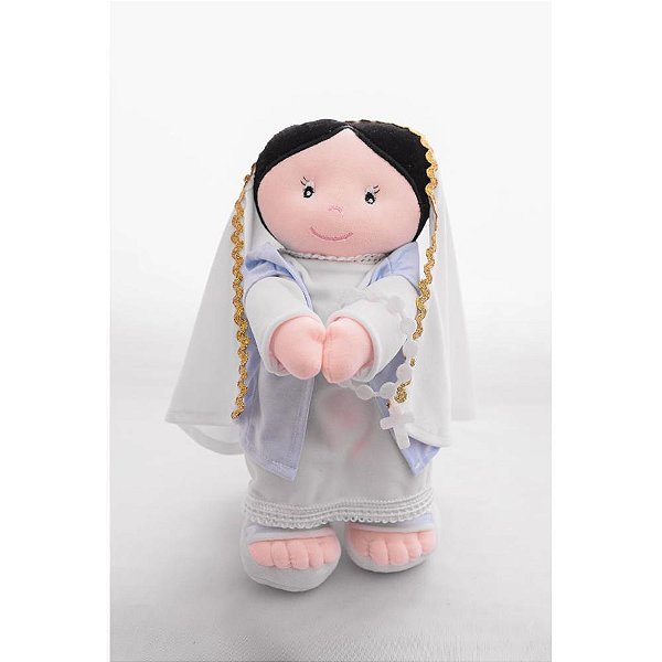 Boneca de pelucia religiosos maria 32cm - zip (unidade)