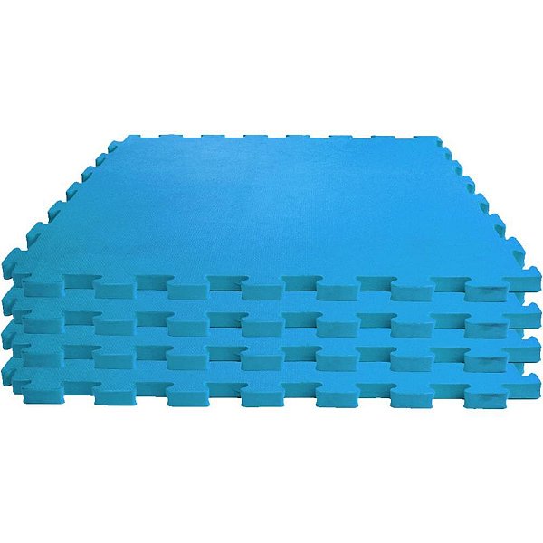 Tatame 04 placas 1x1mx1cm azul royal - evamax (pacote)