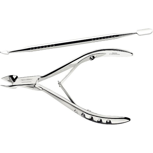 Alicate higiene pessoal jogo p/cuticulas aco inox 2pcs - tramontina (unidade)