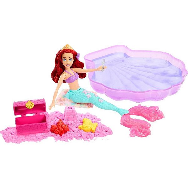 Boneca disney princesa ariel avent.na piscin - mattel (unidade)