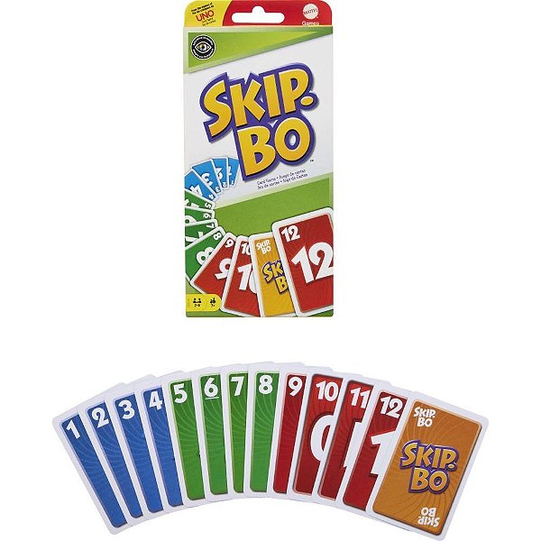 Jogo de cartas uno skip-bo - mattel (unidade)