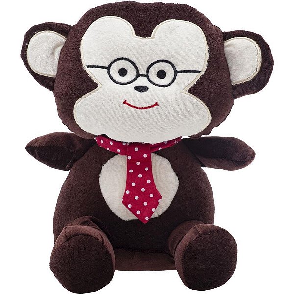Pelucia macaco amigos da floresta 34cm - zip (unidade)