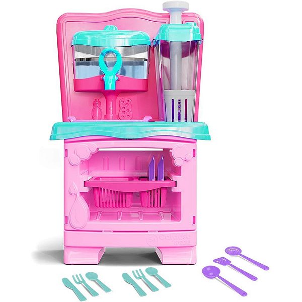 Brincando de casinha acqua bubble 50cm c/acessorios - cardoso toys (unidade)