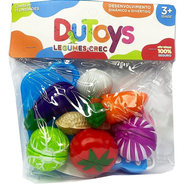 Brincando de casinha legumes crec 11pcs (s) - toy mix (unidade)