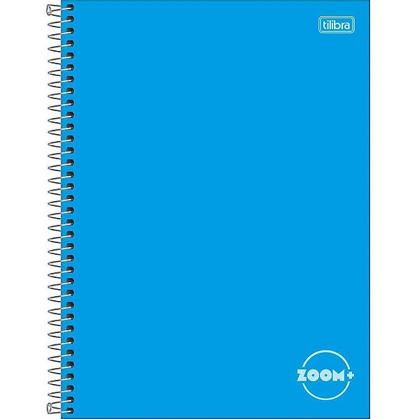 Caderno 01x1 capa dura zoom+ 96 folhas azul - tilibra (pct.c/04)