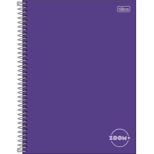 Caderno 01x1 capa dura zoom+ 96 folhas roxo - tilibra (pct.c/04)