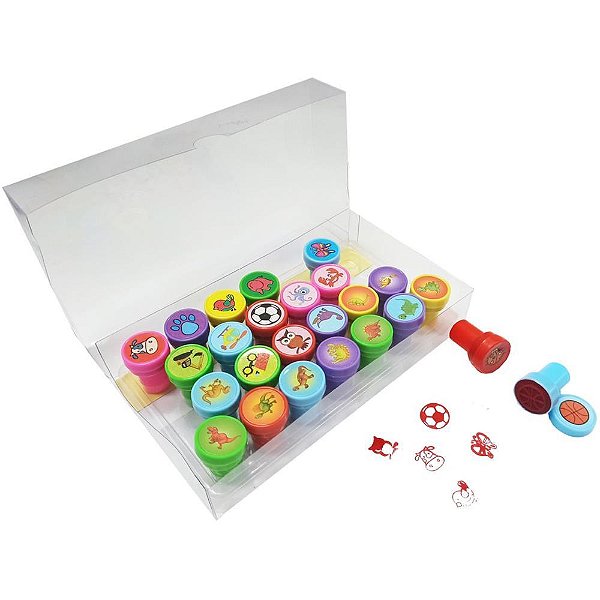 Carimbo pedagogico infantil 26 pecas (sortido) - toy mix (unidade)