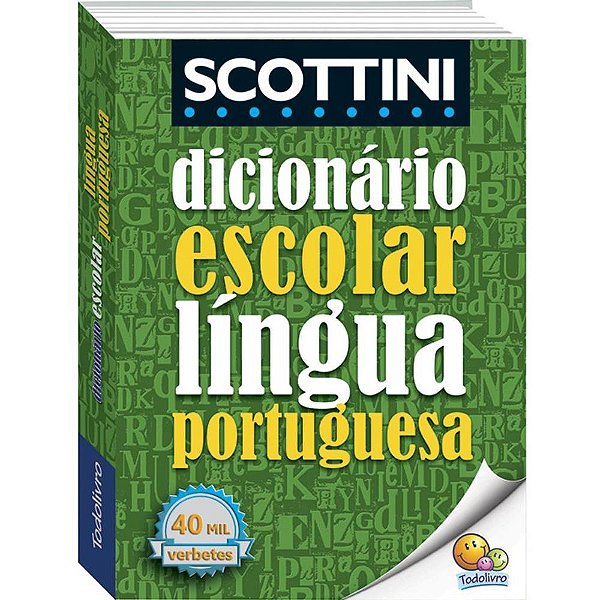 Dicionario portugues scottini 40.000 verbete 560pg - todolivro (unidade)
