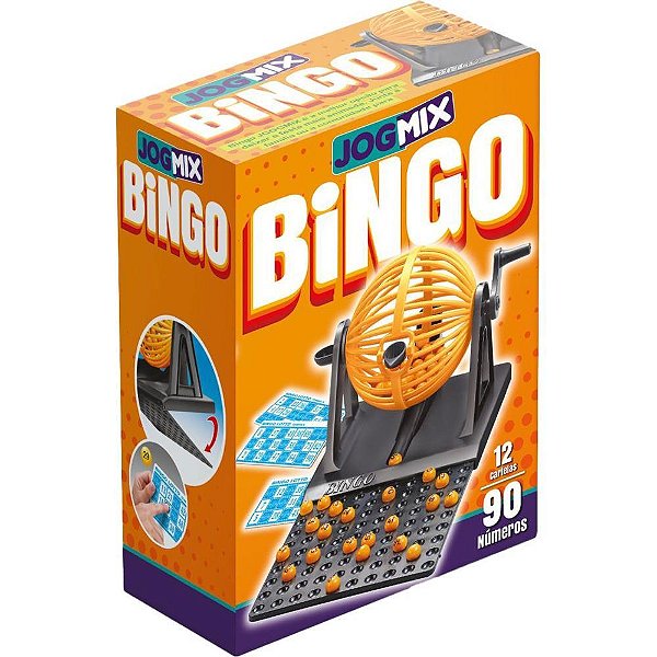 Jogo de bingo plastico 90 numeros - toy mix (unidade)