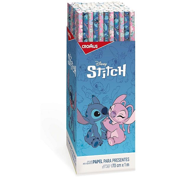 Papel presente 100x70cm. stitch (s) - cromus (dp.c/100)