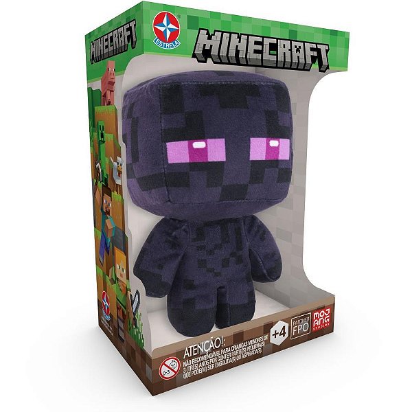 Pelucia minecraft enderman 16cm - estrela (unidade)