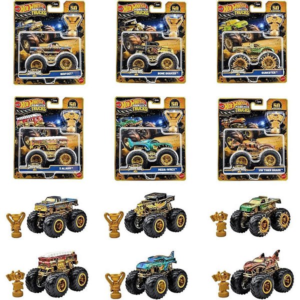 Hot wheels monster trucks campeonato de bigfoot 1:64 (s) - mattel (unidade)