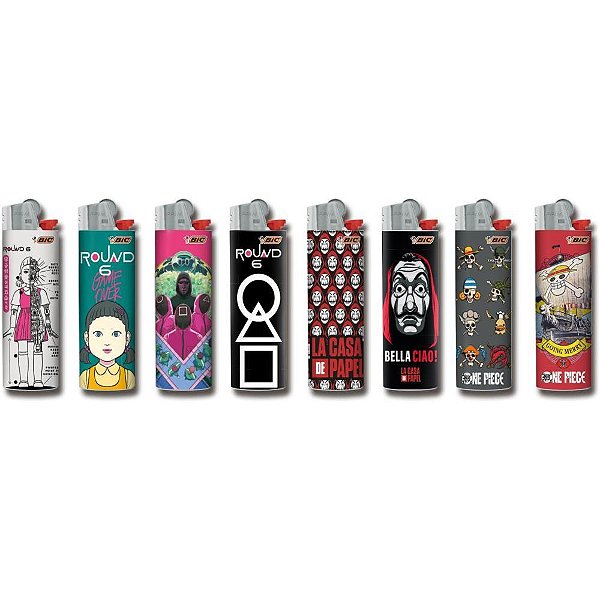 Isqueiro descartavel bic maxi netflix cartela c/12 - bic (cartela)