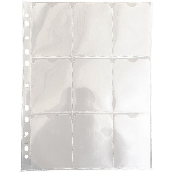 Envelope plastico p/cards 9lugares - dac (pct.c/10)