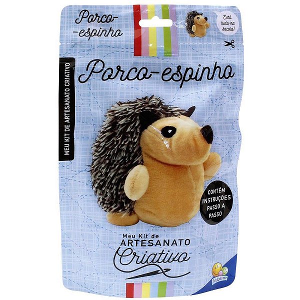 Livro brinquedo ilustrado kit artesanato porco espinho - todolivro (unidade)