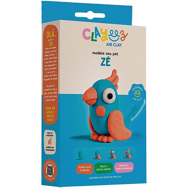 Massa para modelar criativa clayeez passaro ze 38g - doce brinquedo (unidade)