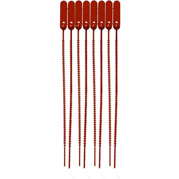 Lacre para malote vermelho espinha de peixe 16cm - tykheplas (pct.c/100)