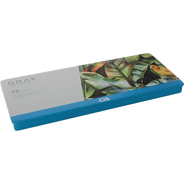 Lapis de cor redondo cis graf 48 cores lata - sertic (unidade)