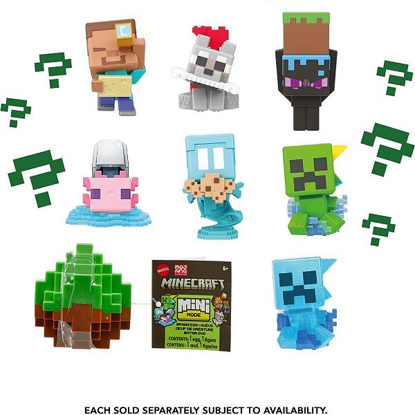 Boneco e personagem minecraft vanilla mini ovos(s) - mattel (unidade)