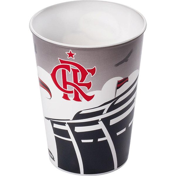 Copo decorado flamengo 320ml - plasutil (unidade)