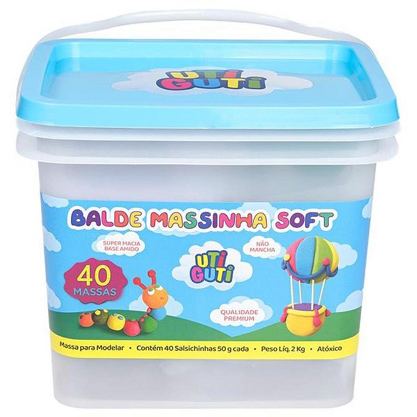 Massa para modelar utiguti balde cores 50g (sortido) - canson (pote-40)