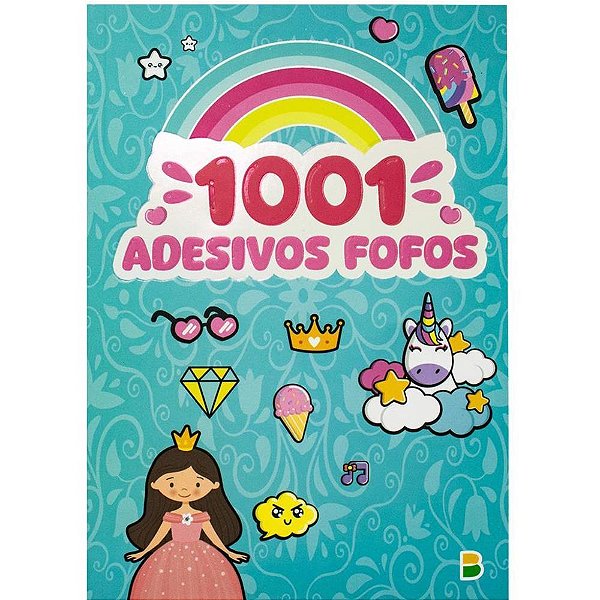 Livro com adesivos 1001 adesivos fofos 14x20 40pg - todolivro (unidade)