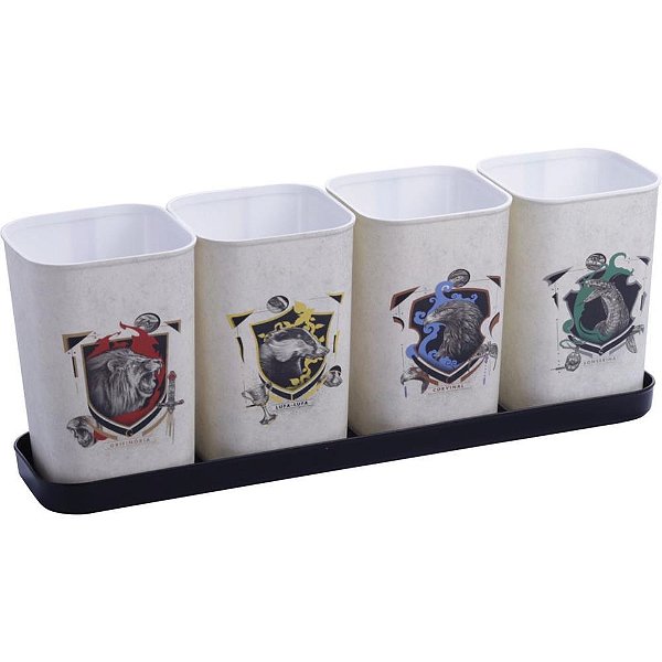 Acessorio para mesa harry potter porta lapis 4pcs - plasutil (unidade)