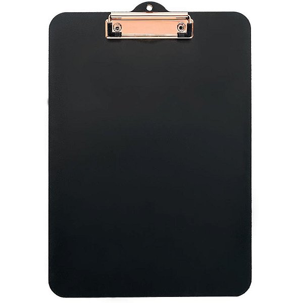 Prancheta duratex office black prend. metal rose - stalo (unidade)