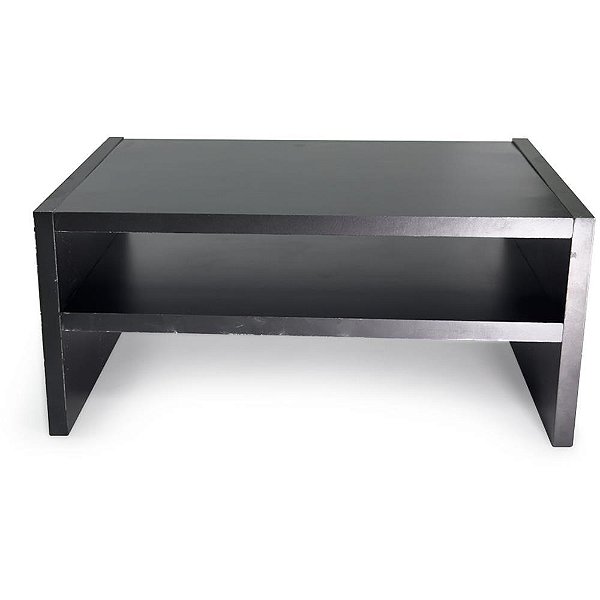 Suporte para monitor duplo mdf 32,5x22x14cm preto - stalo (unidade)