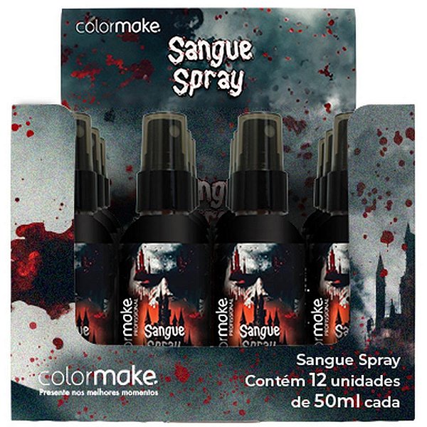 Pintura facial sangue spray artificial 60ml. - colormake (dp.c/12)