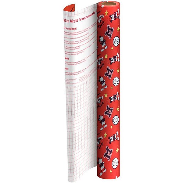 Plastico adesivo 45cmx10m mickey pp 0,08mm - dac (rolo)