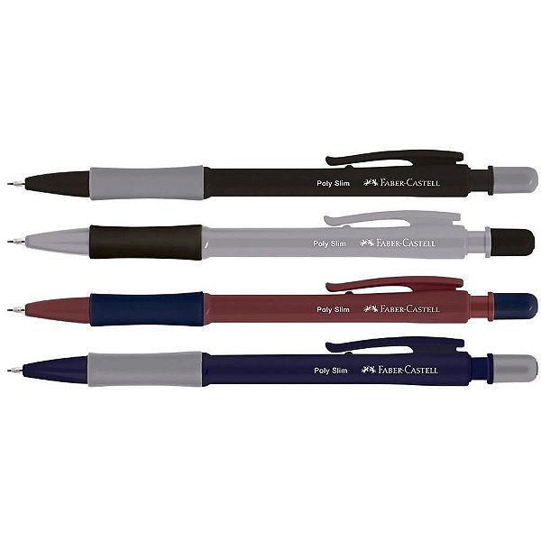 Lapiseira 0.7mm poly slim office mix - faber-castell (cx.c/12)