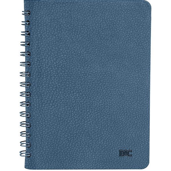 Caderneta espiral capa dura azul espiral smart pp 80f. - dac (unidade)