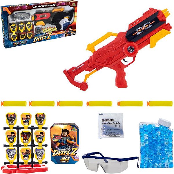 Lancador dart z power mega c/gel+dardo - art brink (unidade)
