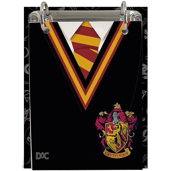 Fichario mini harry potter vertical 80f - dac (unidade)