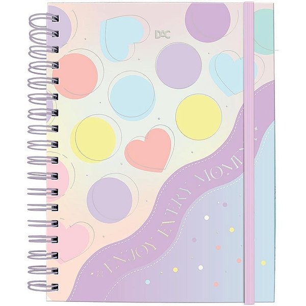 Caderno 01x1 capa dura enjoy smart univ.c/elast.80fls - dac (unidade)
