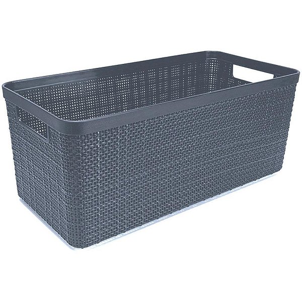 Cesta organizadora juta alongado gd chumbo 7,4l. - nitron (unidade)