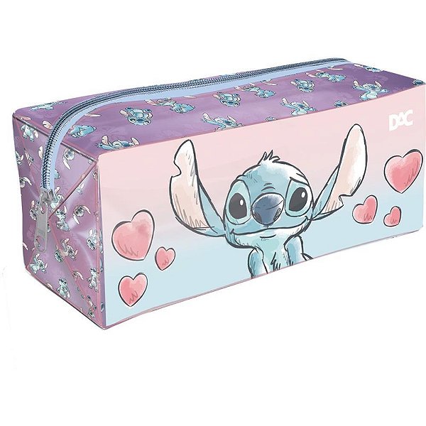Estojo simples stitch pvc gg cristal - dac (unidade)