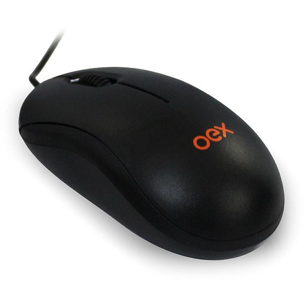 Mouse optico usb 1000dpi preto/preto - newex (unidade)