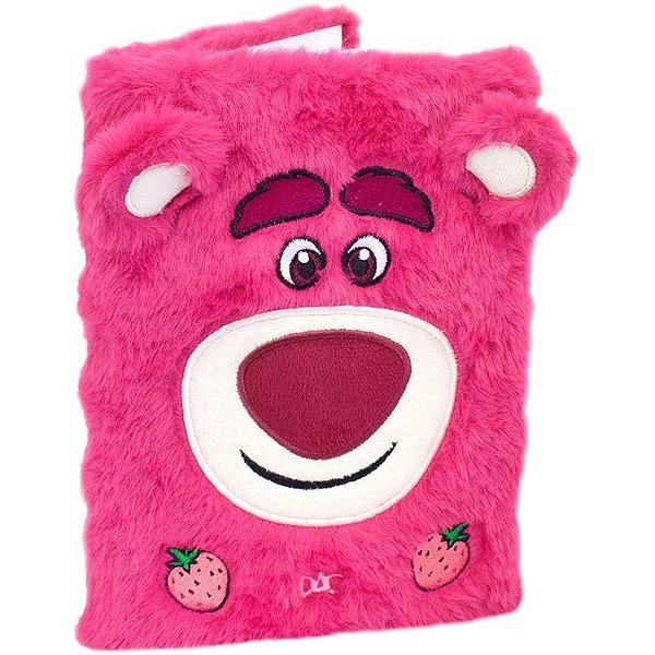 Caderno a5 lotso c/pelucia 80fls 21x15cm - dac (unidade)