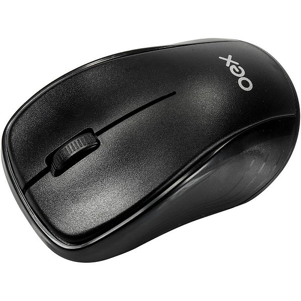 Mouse optico sem fio wireless 2.4ghz preto - newex (unidade)