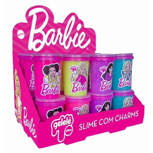 Slime barbie gelele pote 180g (s) - doce brinquedo (dp.c/24)