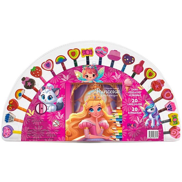 Livro brinquedo ilustrado kit divertido princesas - pae editora (unidade)