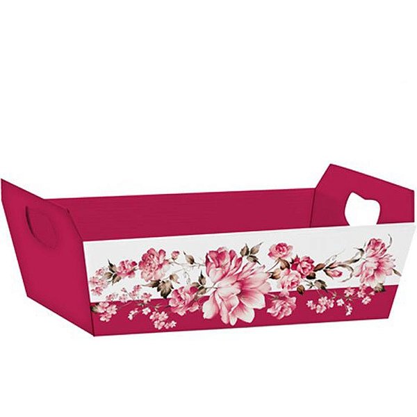 Cesta de papel valencia p 21,5x8x15cm - xingo embalagens (pct.c/04)